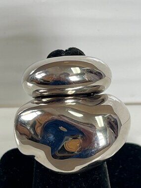 Alexander McQueen silver tone ring